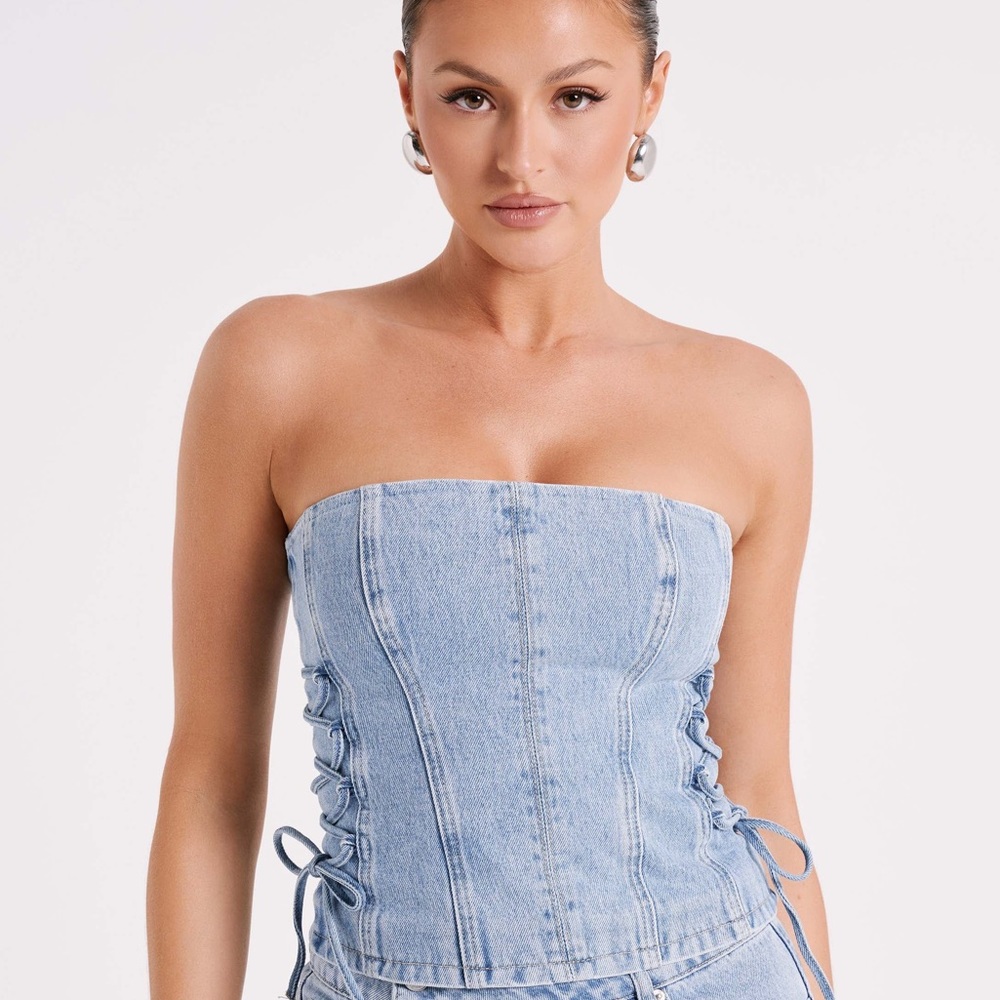 Scheana denim corset